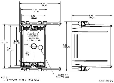 single gang electrical junction box dimensions|single gang remodel outlet box.